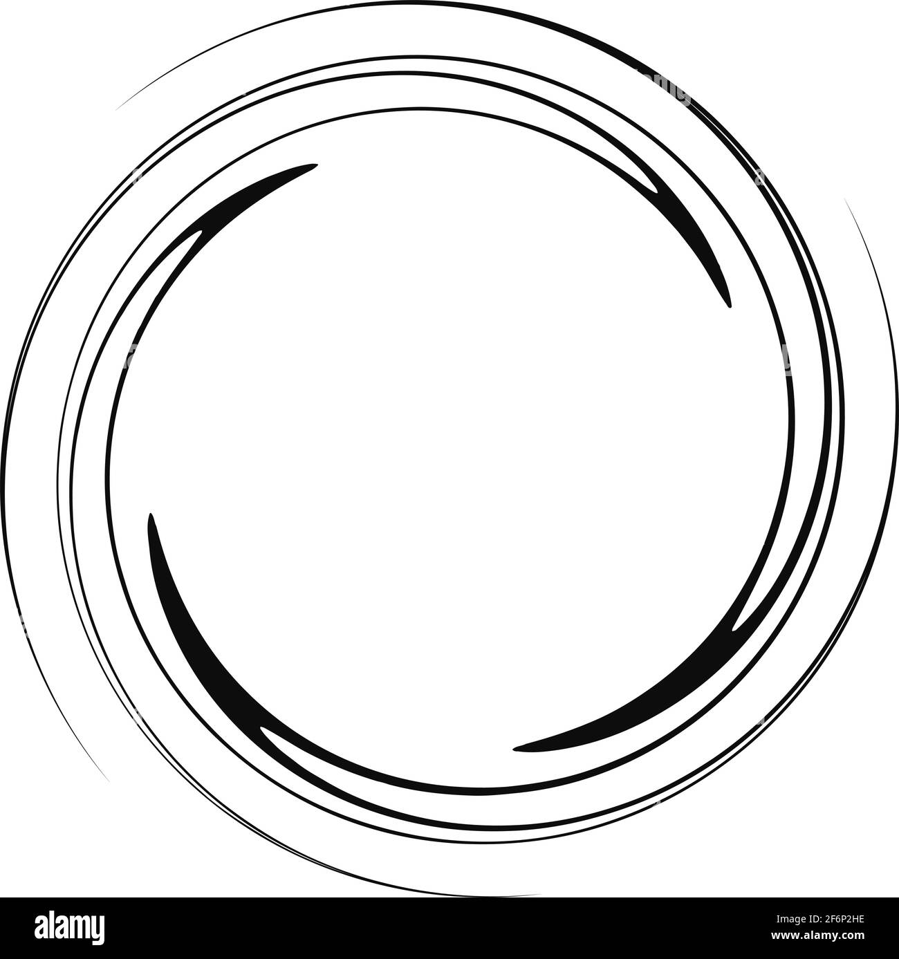 Spiral, swirl, twirl abstract element. Volute, helix twisted radial