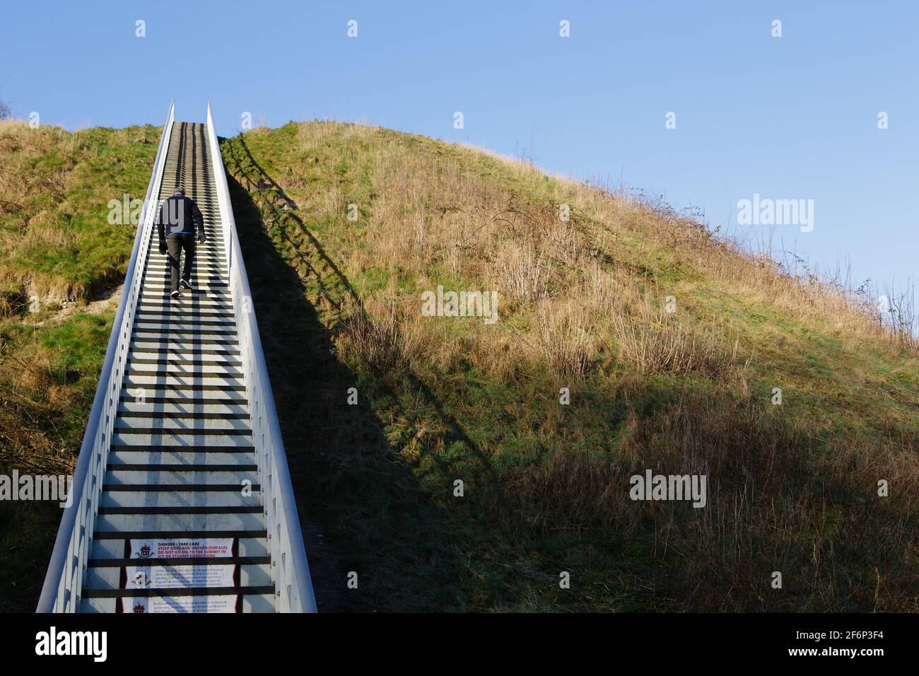 Steep Stairs To The Hill Stock Photo, Picture and Royalty Free Image. Image  93650601.