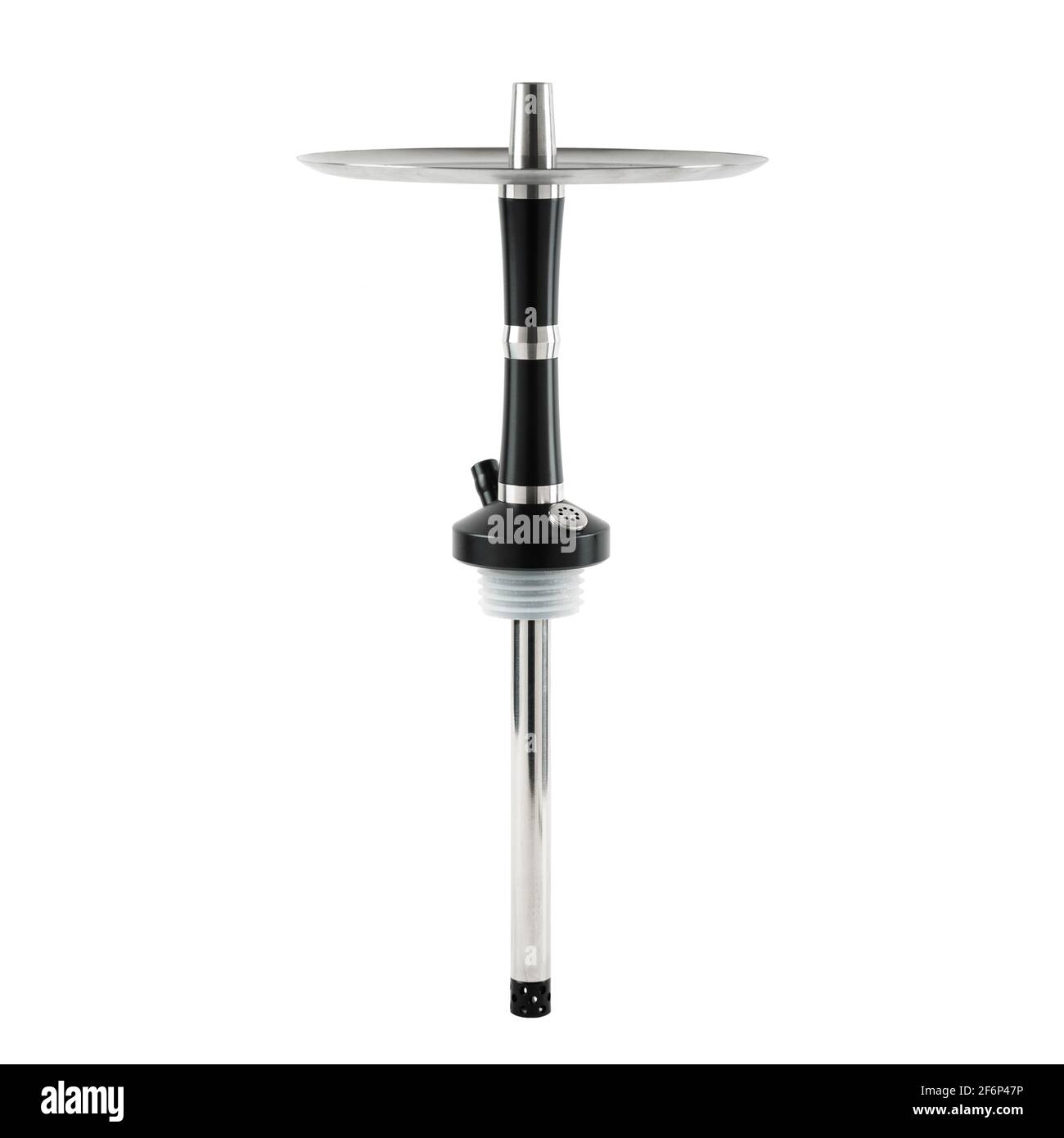 Hookah pipe with a saucer on a white background Stock Photo Alamy