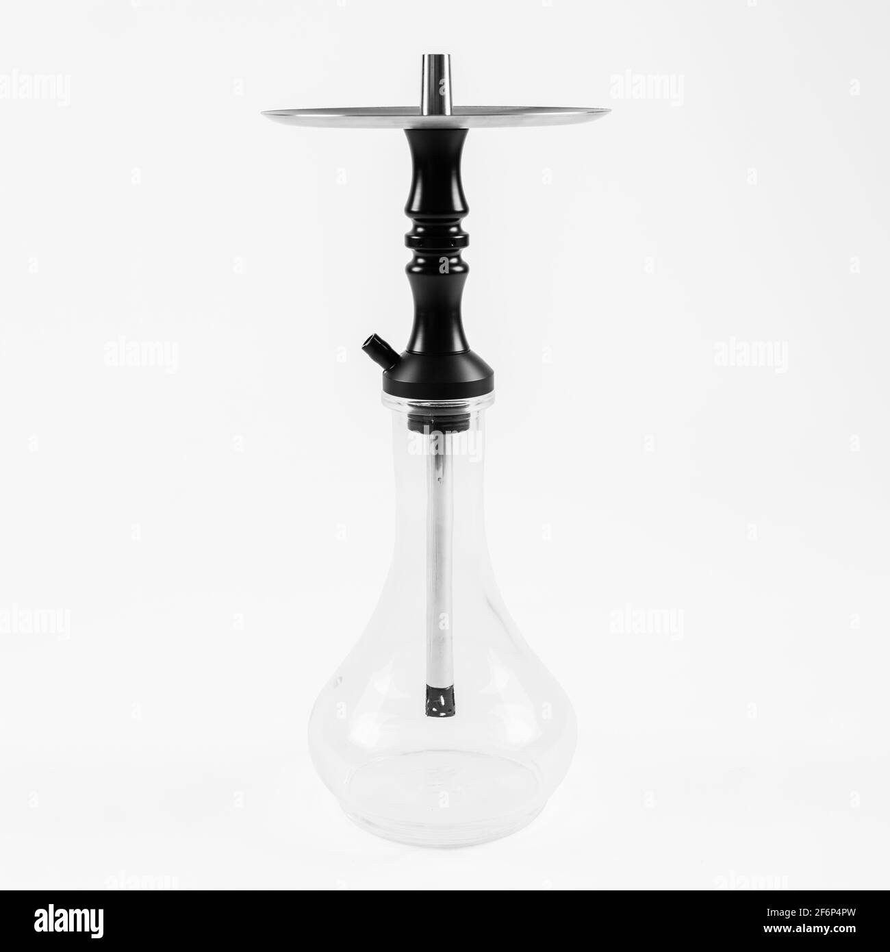 A small hookah on an isolated white background. Stock Photo