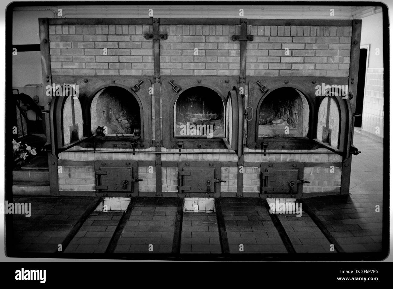 Buchenwald Concentration Camp Weimar in Thuringia Germany 1994 The  crematorium ovens at the camp Stock Photo - Alamy