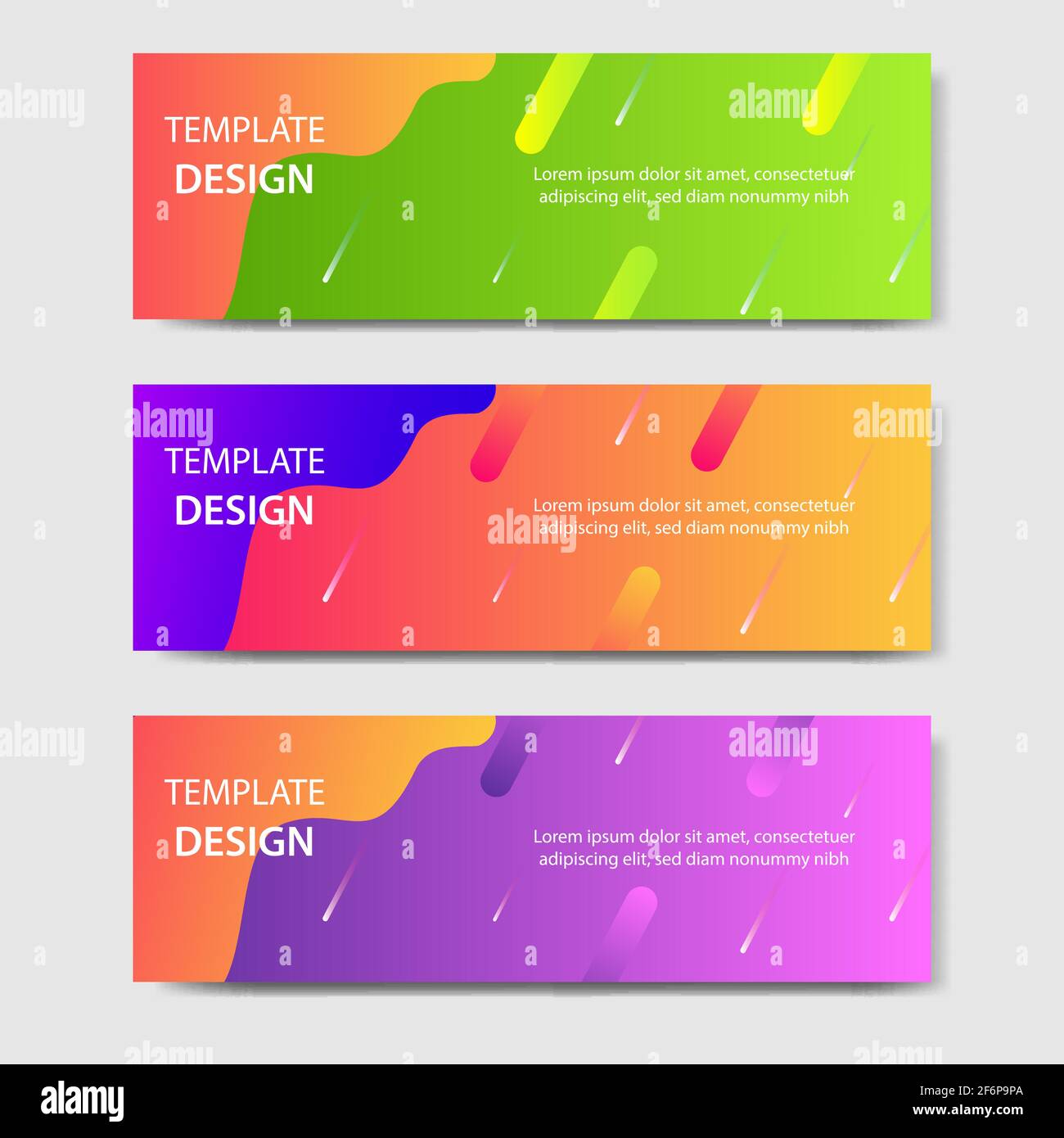 Vibrant gradient and futuristic background template for headline and ...