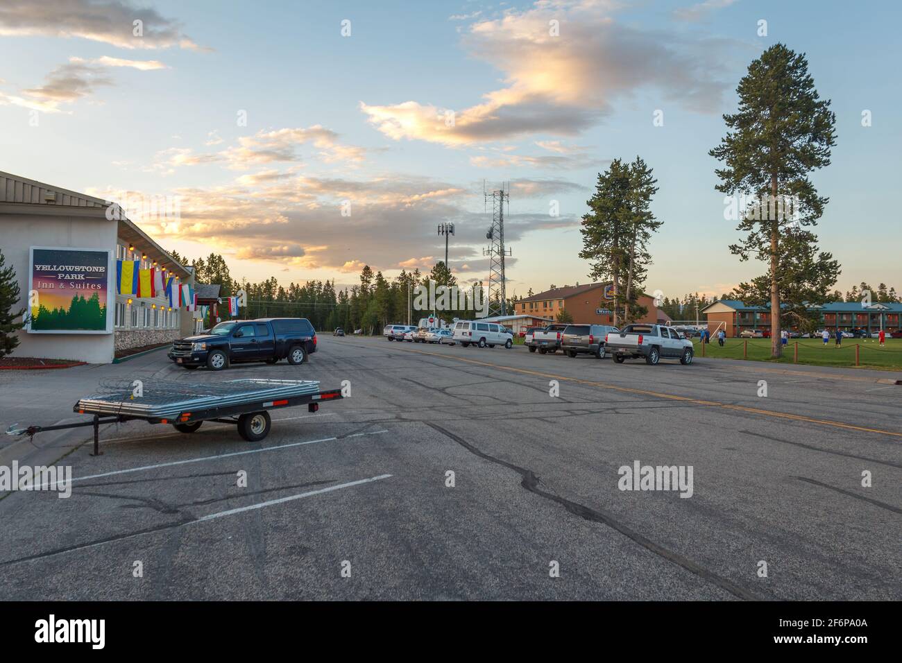 City of West Yellowstone in Montana views Stock Photo Alamy