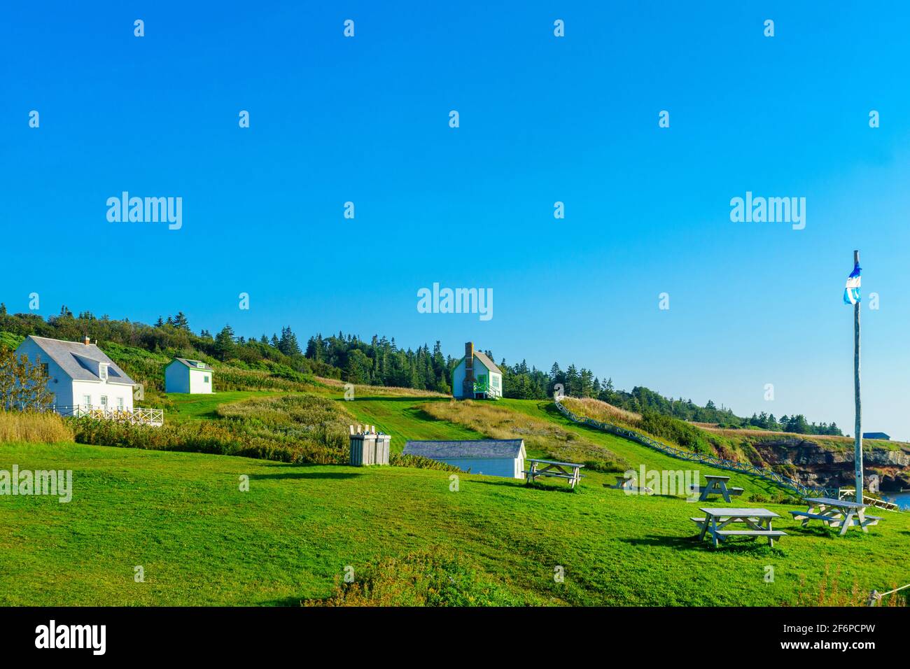 Landscape in the Bonaventure Island, near Perce, at the tip of Gaspe