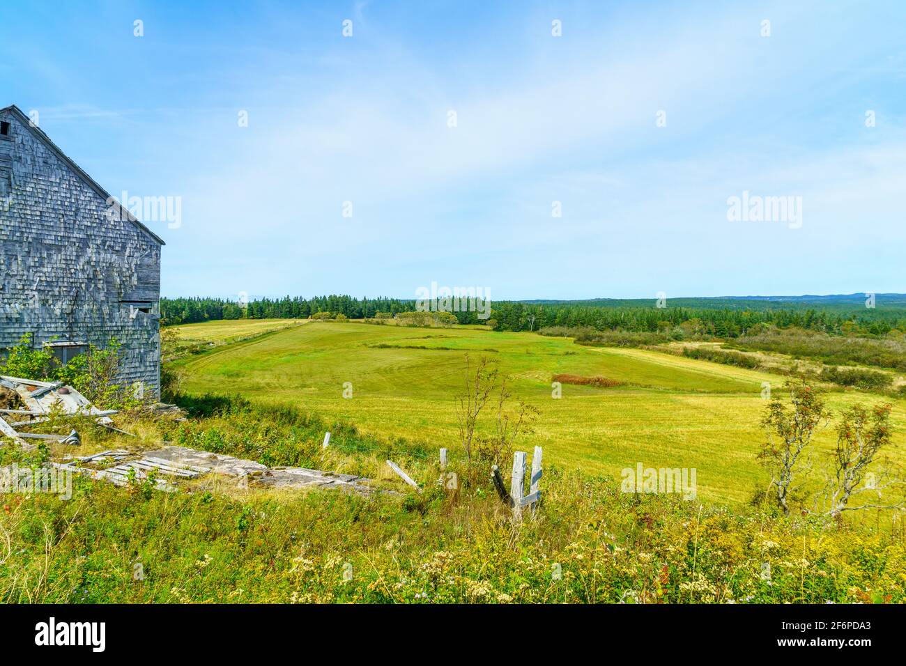 View of countryside in Gardner Creek, New Brunswick, Canada Stock Photo