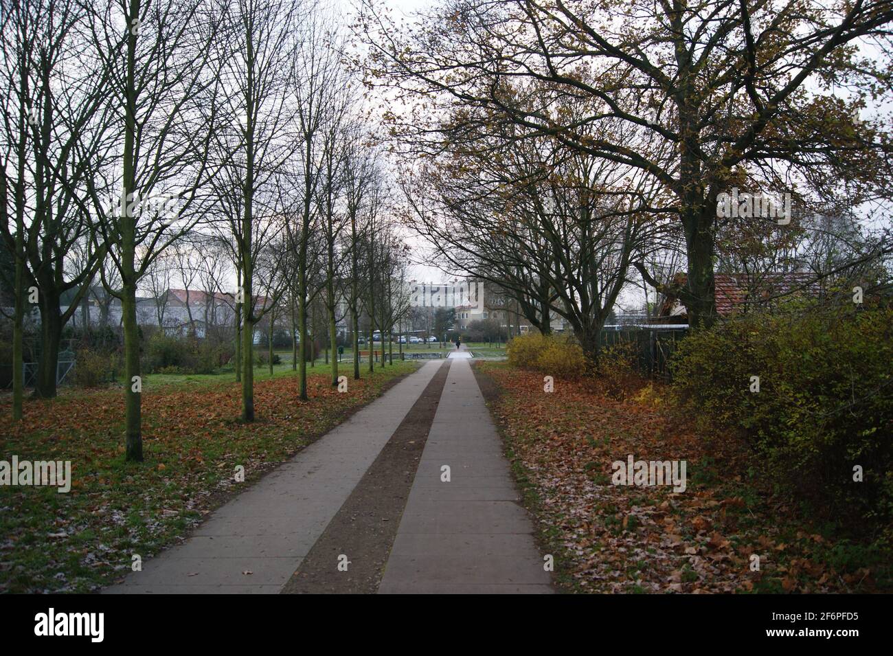 Der Bullengraben in Berlin-Spandau im Herbst Stock Photo