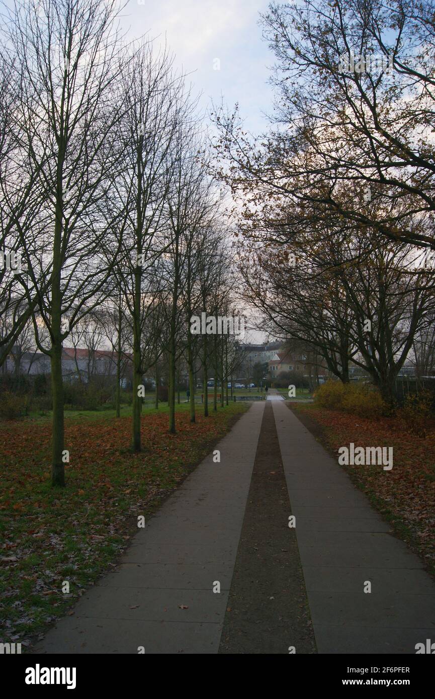 Der Bullengraben in Berlin-Spandau im Herbst Stock Photo