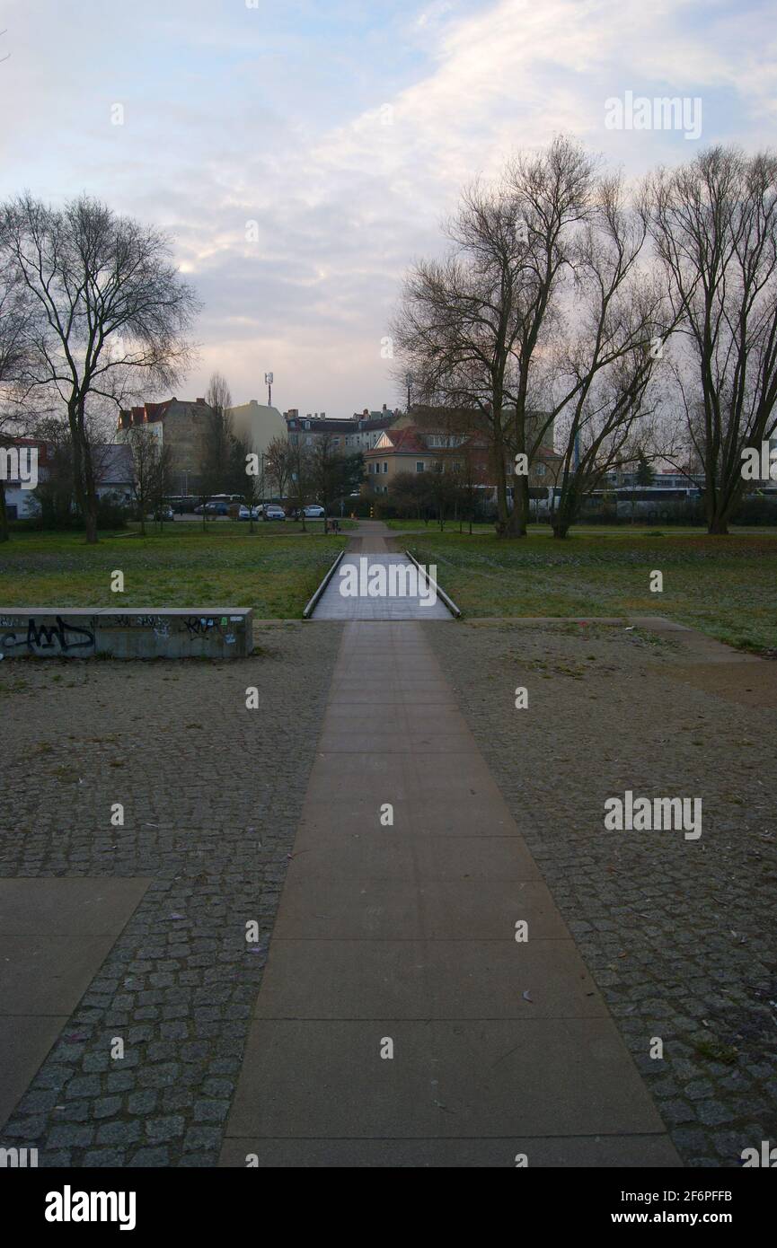 Der Bullengraben in Berlin-Spandau im Herbst Stock Photo
