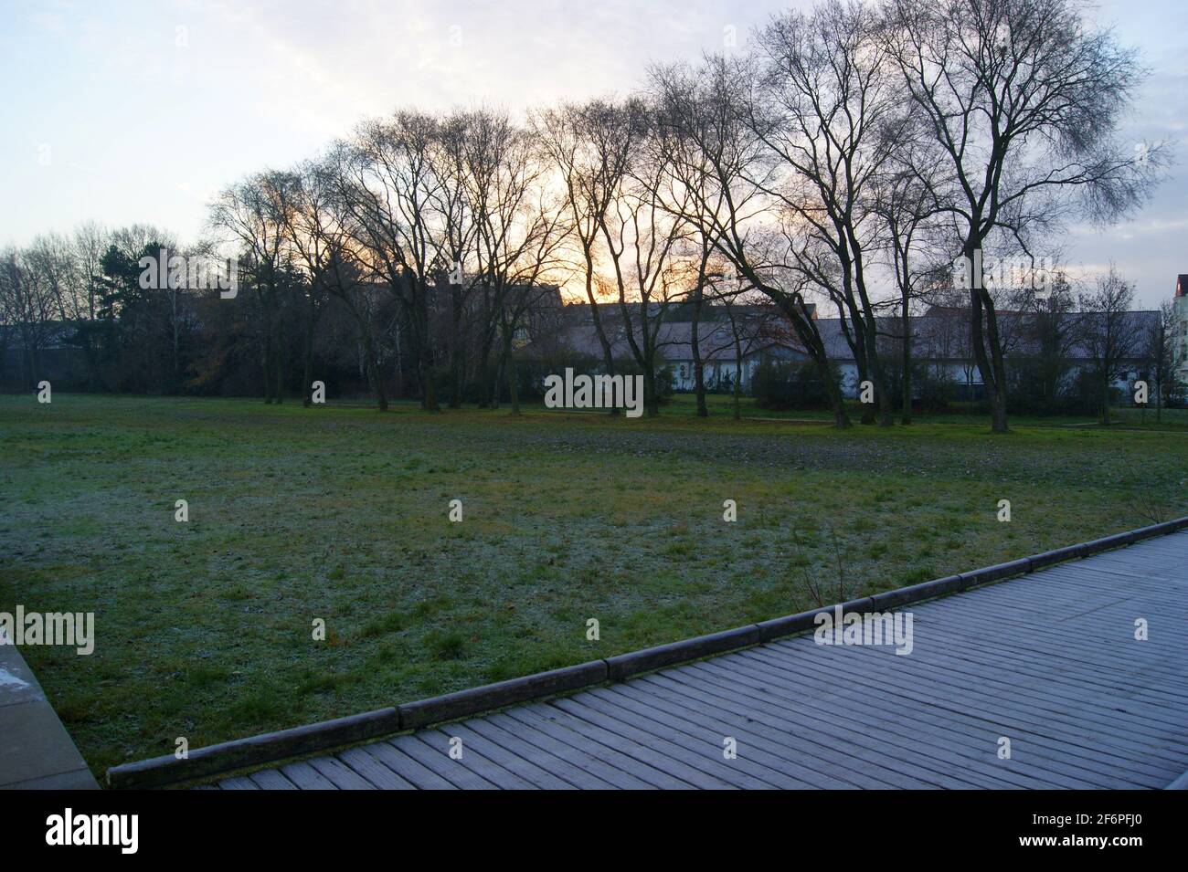 Der Bullengraben in Berlin-Spandau im Herbst Stock Photo