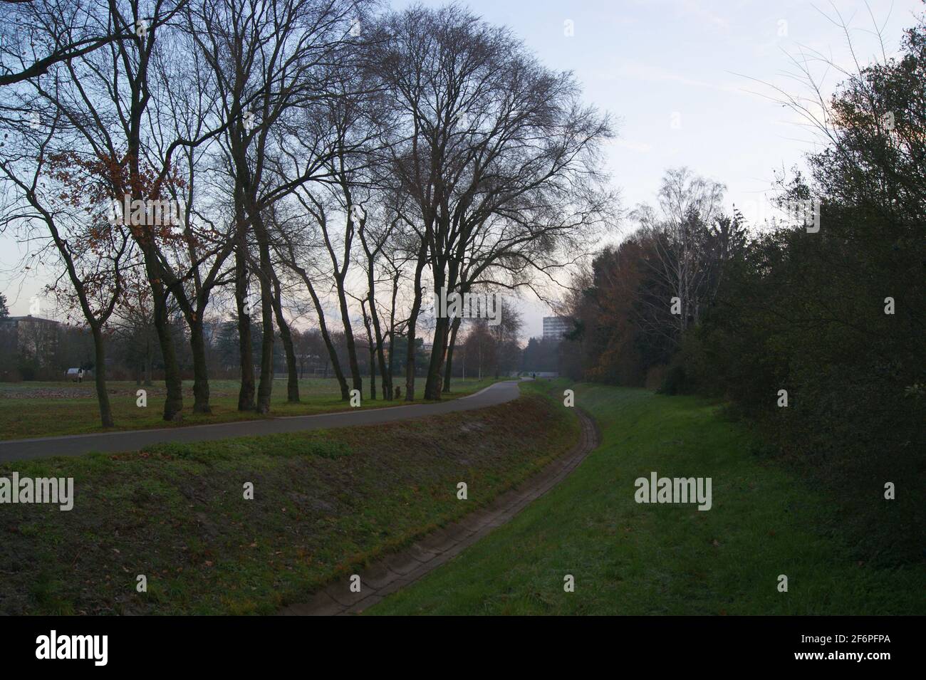 Der Bullengraben in Berlin-Spandau im Herbst Stock Photo