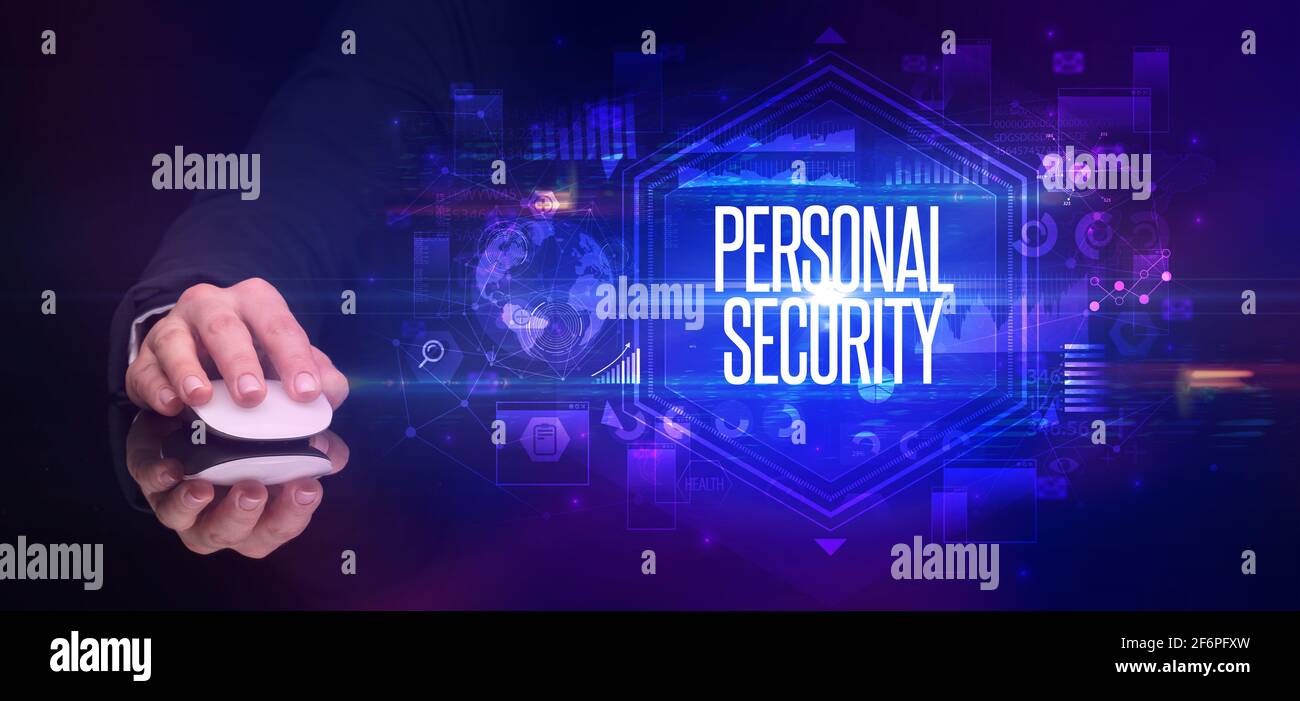 hand holding wireless peripheral, cyber security concept Stock Photo ...