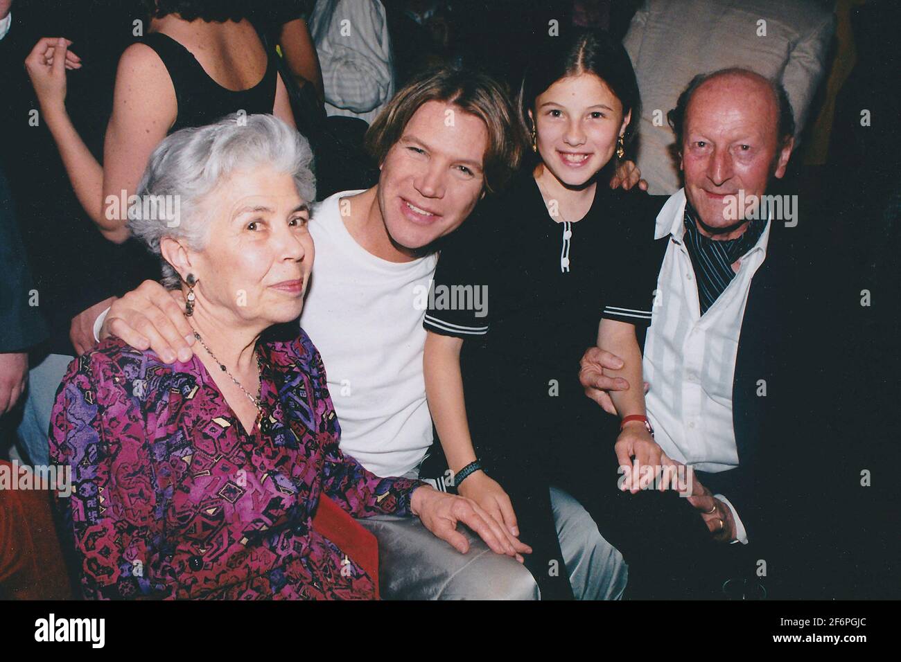 File photo dated 1995 of Patrick Juvet with her parents and her niece  Vanessa. - Patrick Juvet, who rose to fame in the disco era, was found dead  at his apartment in