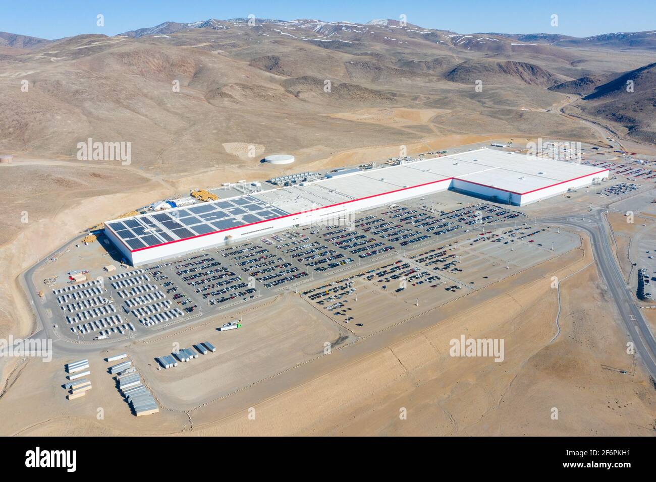 Tesla Gigafactory, Sparks, Nevada, USA Stock Photo
