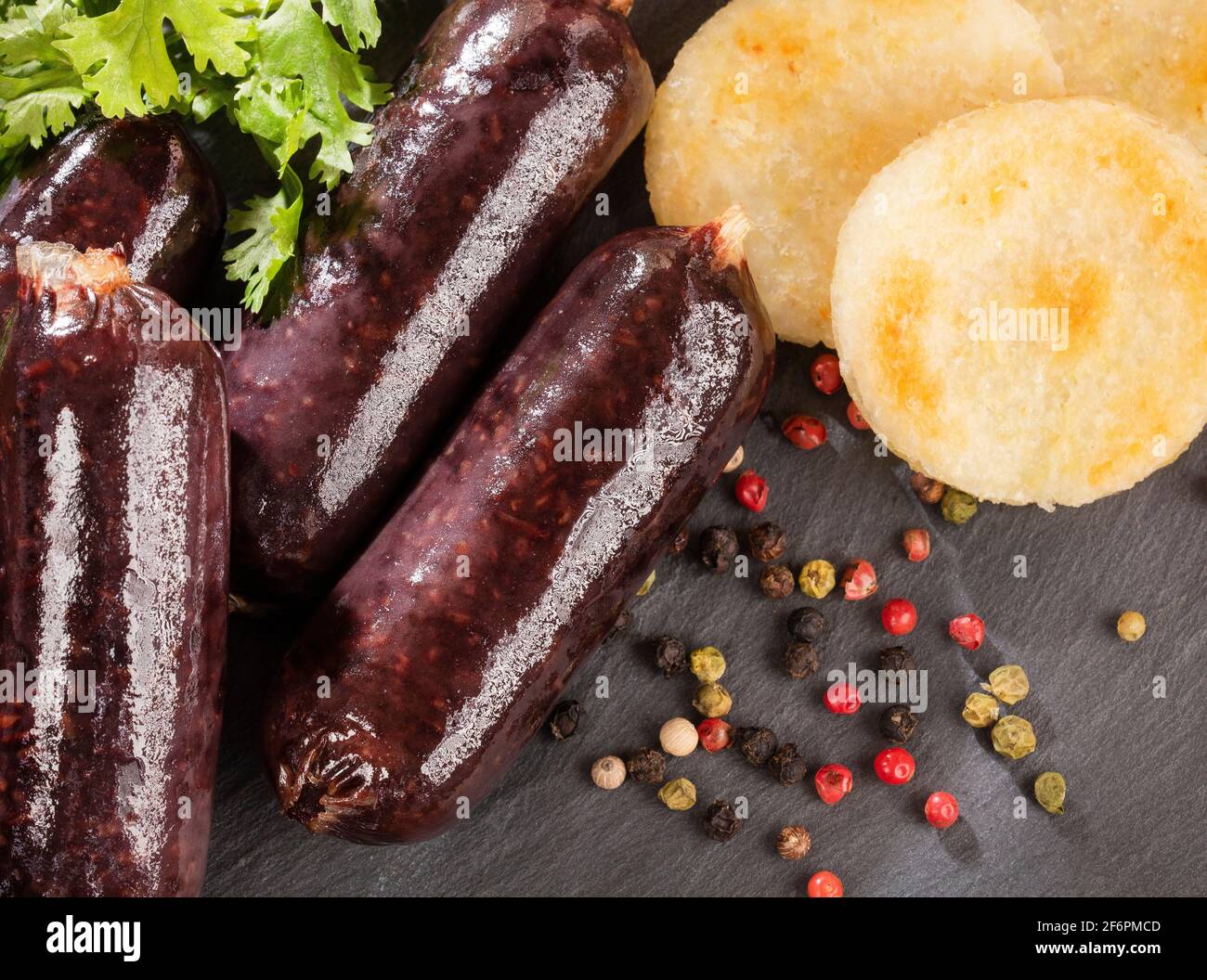 Blood sausage morcilla Breakfast typical of Latin American countries