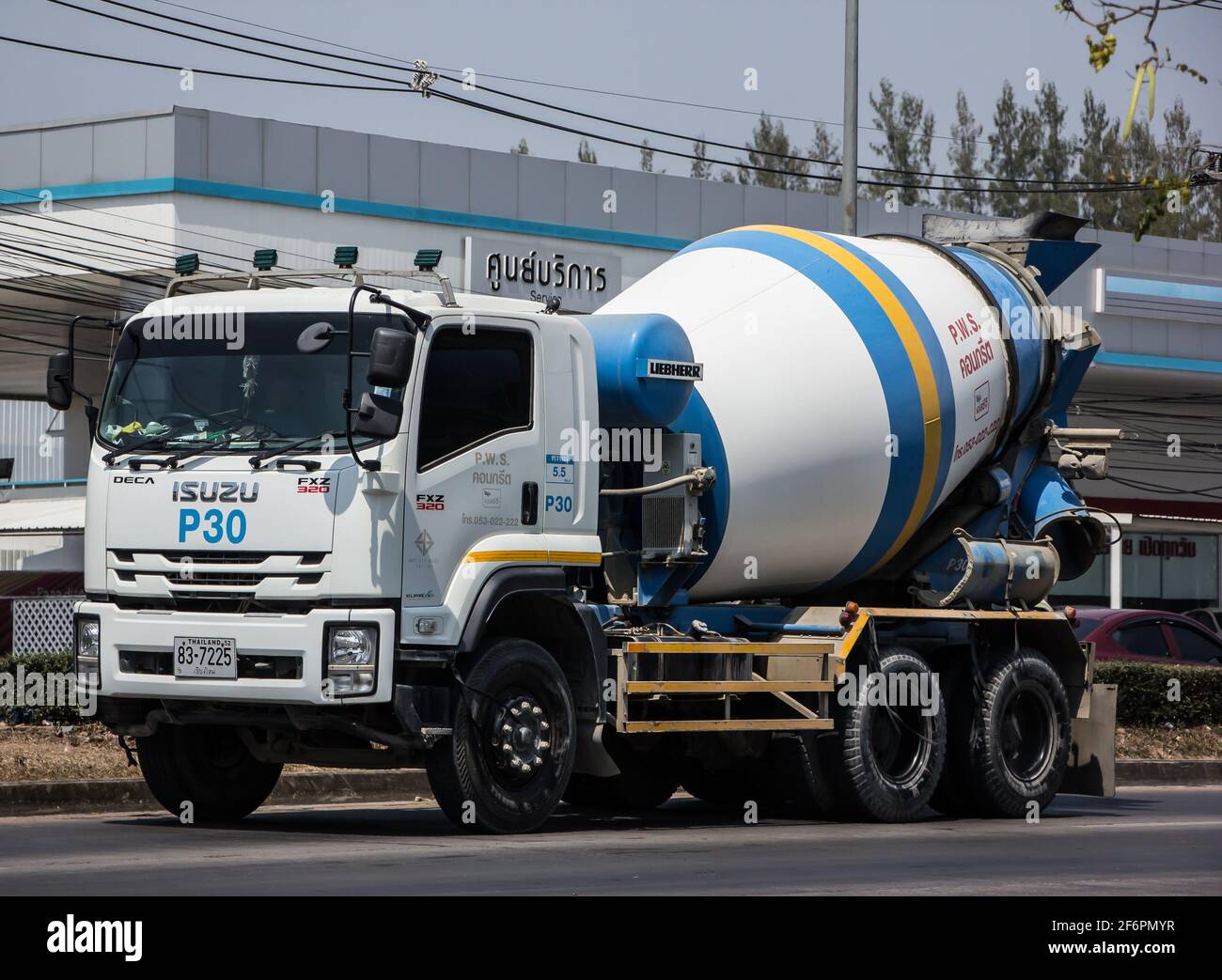 Chiangmai, Thailand - March 4 2021: Cement truck of PWS Concrete. Photo at  road no 1001 about 8 km from downtown Chiangmai, thailand Stock Photo -  Alamy