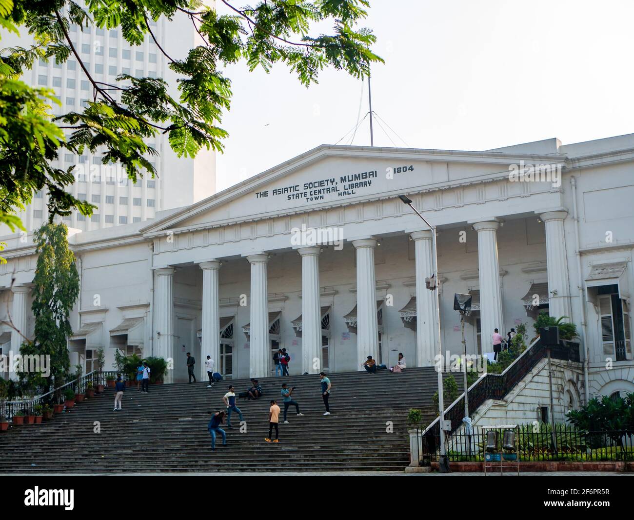 Mumbai, India - January 7, 2021 : The Asiatic Society of Mumbai is a learned society in the field of Asian studies based in Mumbai, India. Famous tour Stock Photo