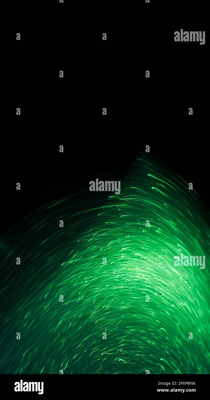 green light particles in a circular rotation Stock Photo - Alamy