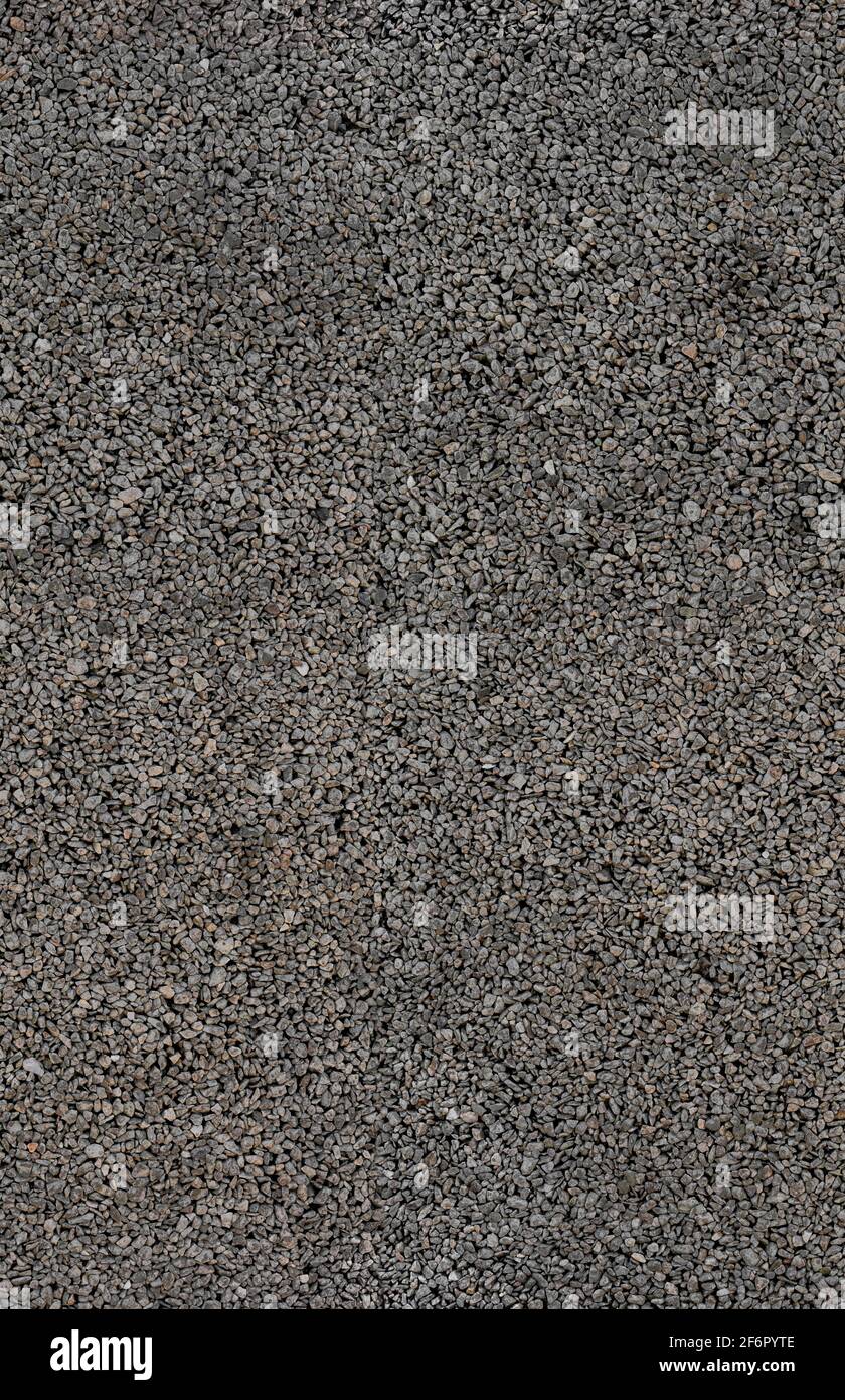 A wall of grey gravel seamless texture Stock Photo