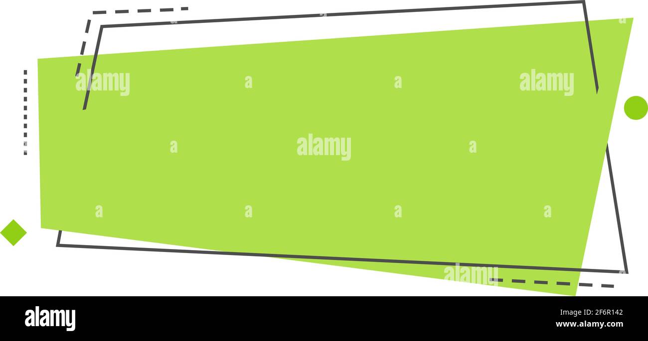 Blank banner, Paper with bright ribbon. Vector illustration linear