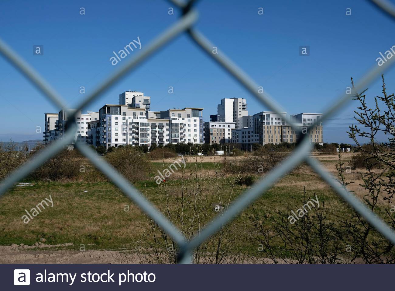 Modern residential property at Leith waterfront, Edinburgh, Scotland