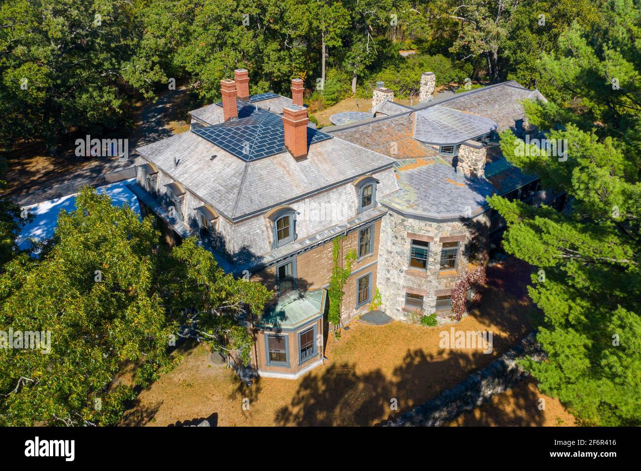 Stonehurst, the Robert Treat Paine Estate, Waltham, MA, USA Stock Photo