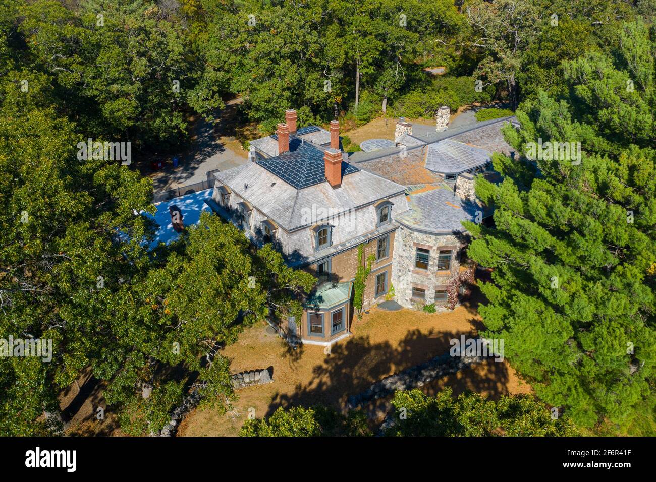 Stonehurst, the Robert Treat Paine Estate, Waltham, MA, USA Stock Photo