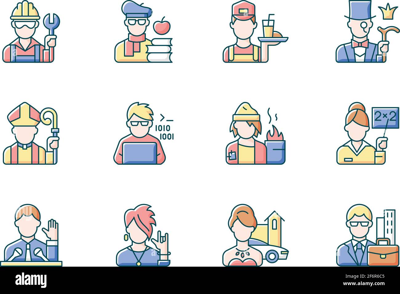 Social Status RGB Color Icons Set Stock Vector Image Art Alamy Social Status RGB Color Icons Set Stock Vector Image Art Alamy
