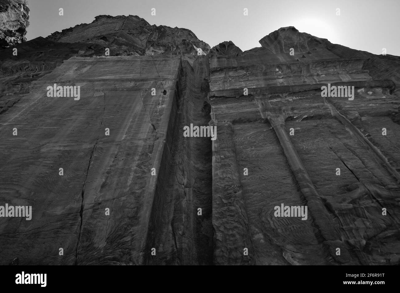 Petra jordan view Black and White Stock Photos & Images - Alamy