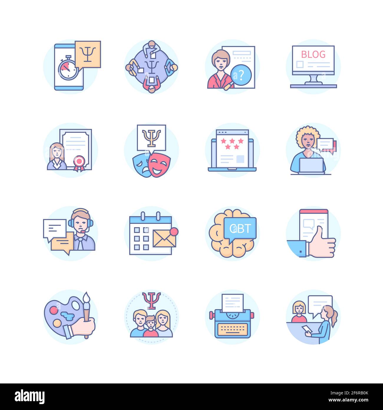 Cognitive behavioral therapy Stock Vector Images - Alamy