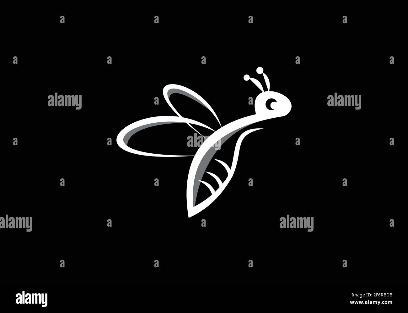 Bee concepts logo Design vector illustration. Honey bee icon graphical abstract template Stock Vector