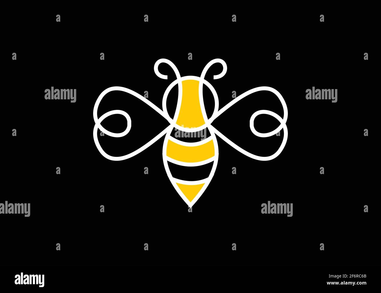 Bee concepts logo Design vector illustration. Honey bee icon graphical ...