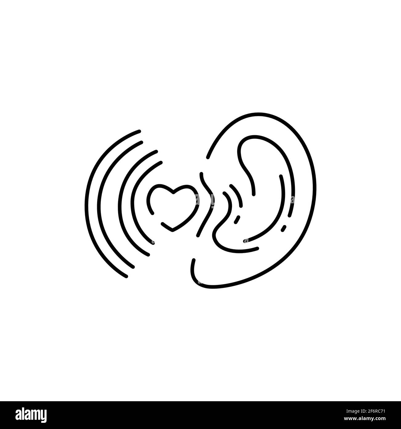 Playing sound color line icon. Asmr. Sign for web page, mobile app, button,  logo. Editable stroke Stock Vector Image & Art - Alamy