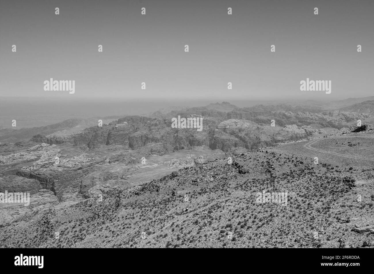 Petra jordan view Black and White Stock Photos & Images - Alamy