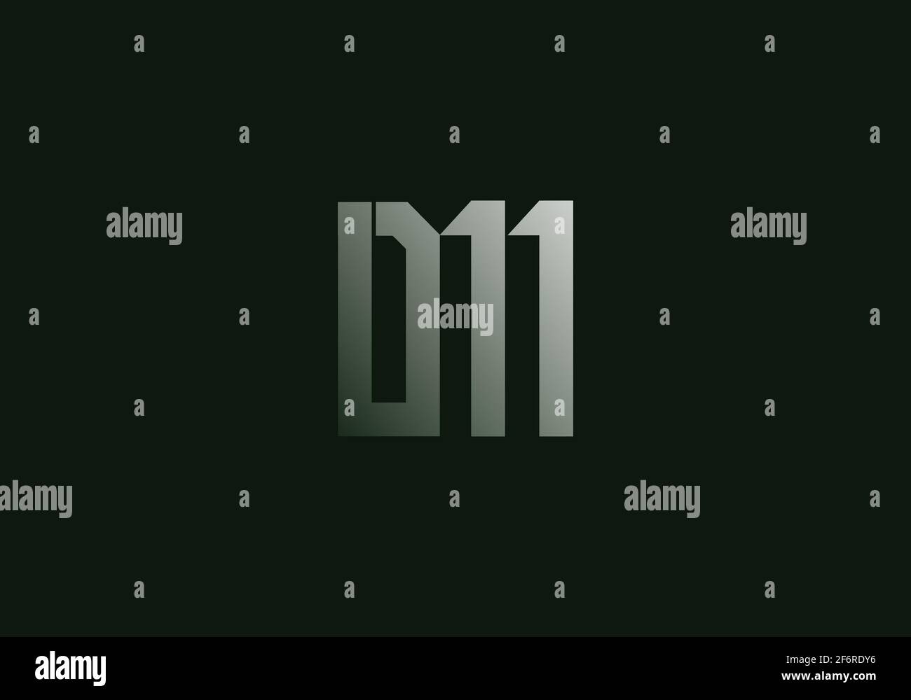 Initial DM Letter Creative Modern Business Typography Vector Template ...