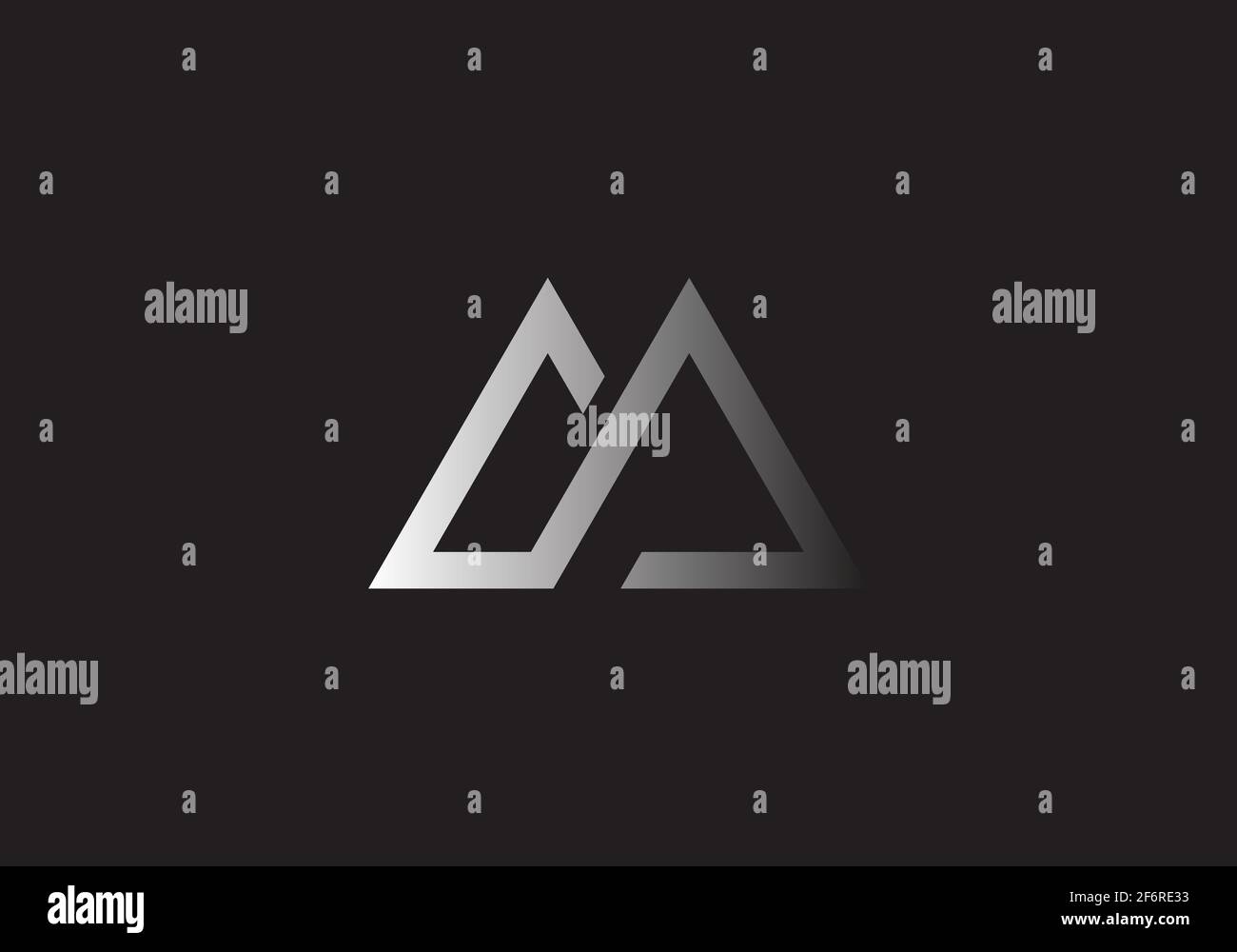 Initial DM Letter Creative Modern Business Typography Vector Template ...