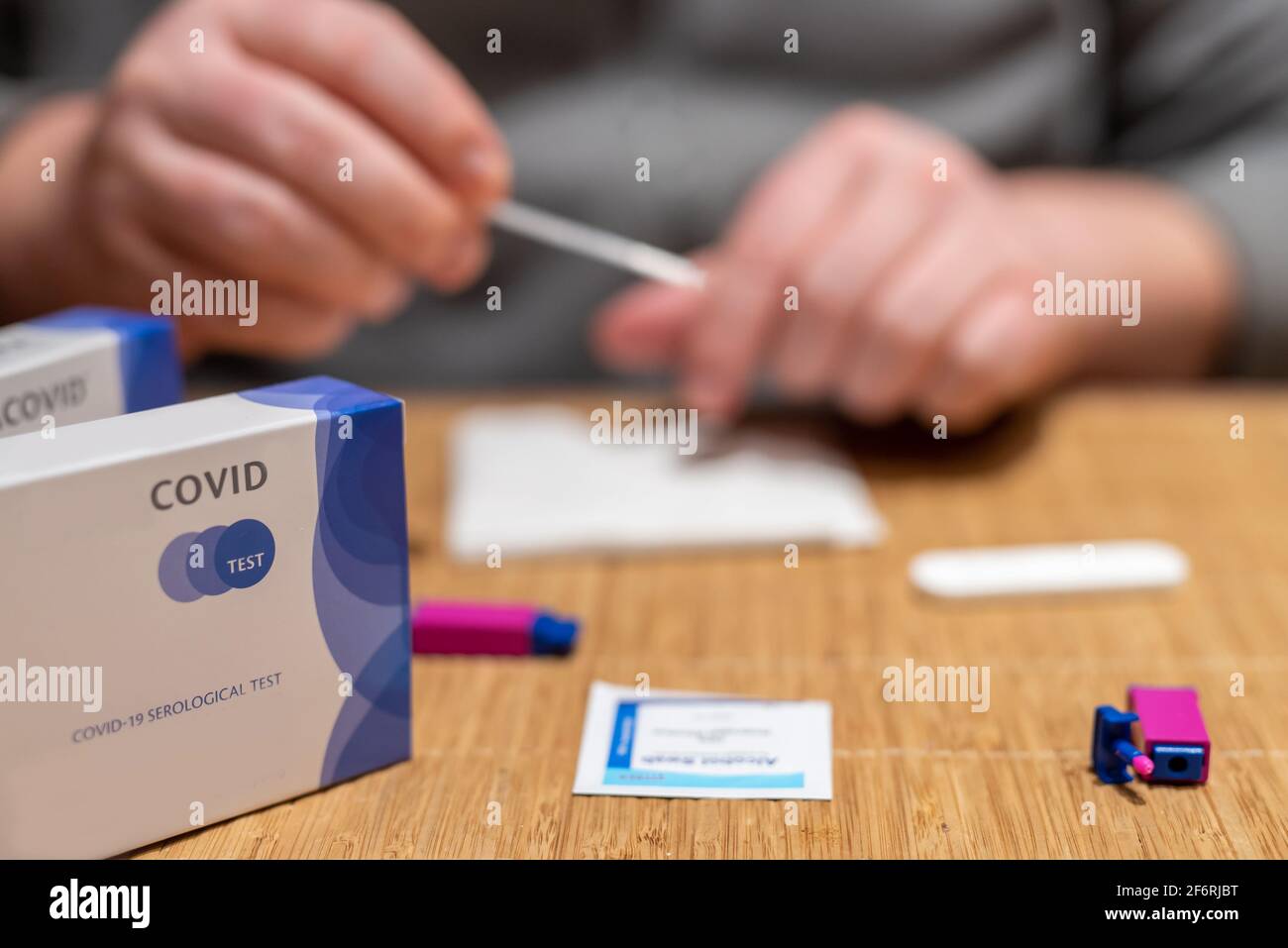 Covid 19 Home serological test, rapid blood test for detection of IgM ...
