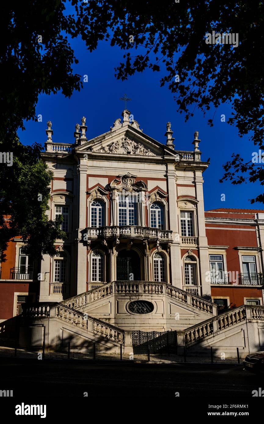 The Bemposta Palace (Palácio da Bemposta)-Paço da Rainha (Queen’s Palace), Lisbon Stock Photo