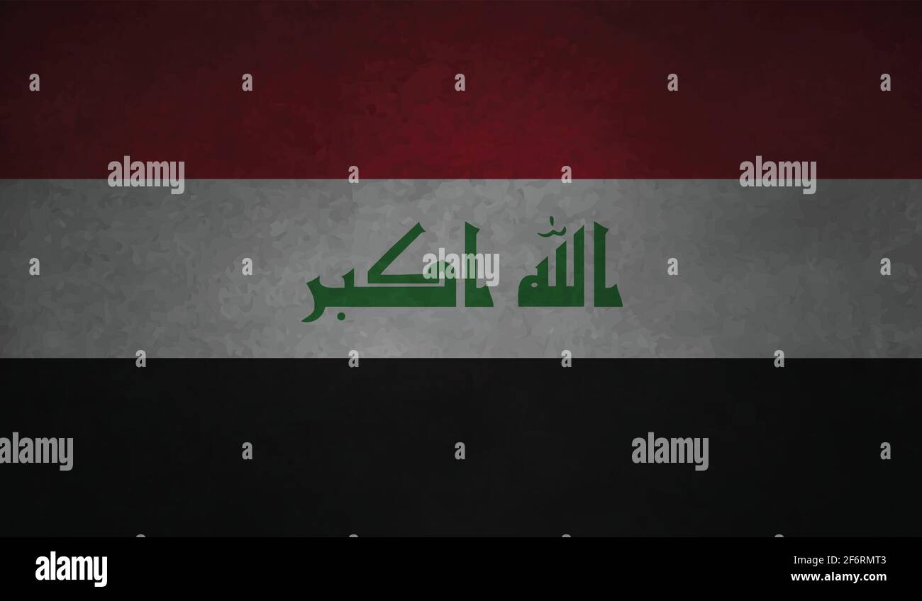 Iraq Textures Iraq flag with waving grunge texture. Vector background Stock Vector ...