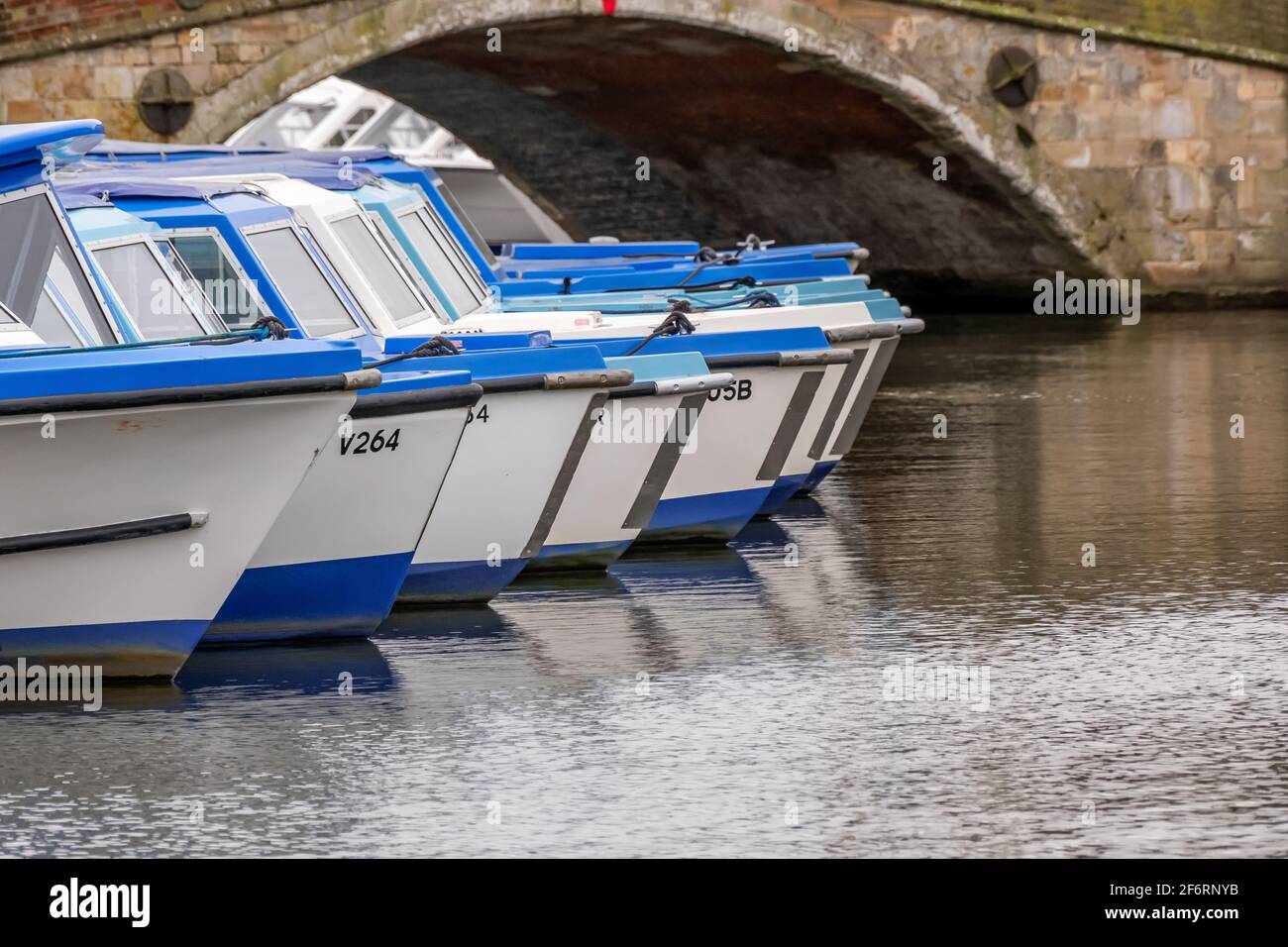 Hire launches and day boats on the River Bure in front of Wroxham ...