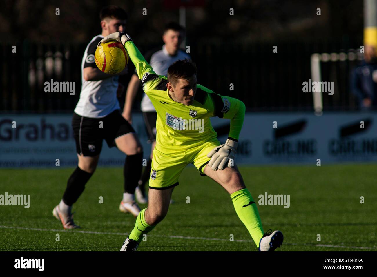 Goalkeeper Rushing Out Football goalkeeper rolls out hi-res stock photography and images - Alamy