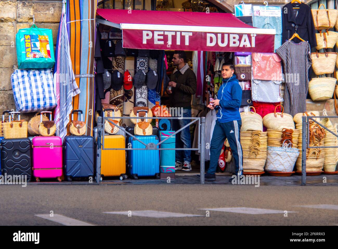 France, Nouvelle Aquitaine, Gironde, at the multi ethnic area of Saint Michel at Bordeaux. Stock Photo