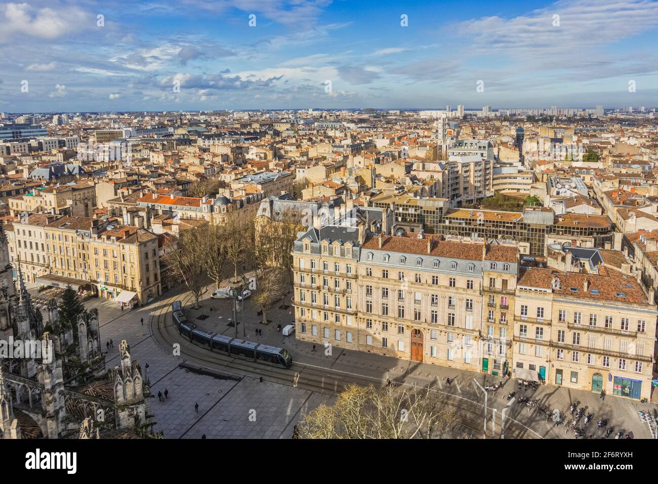 Bordeaux, Gironde Department, Aquitaine, France. Overall view of the city. The historic centre of Bordeaux is a UNESCO World Heritage Site. Stock Photo