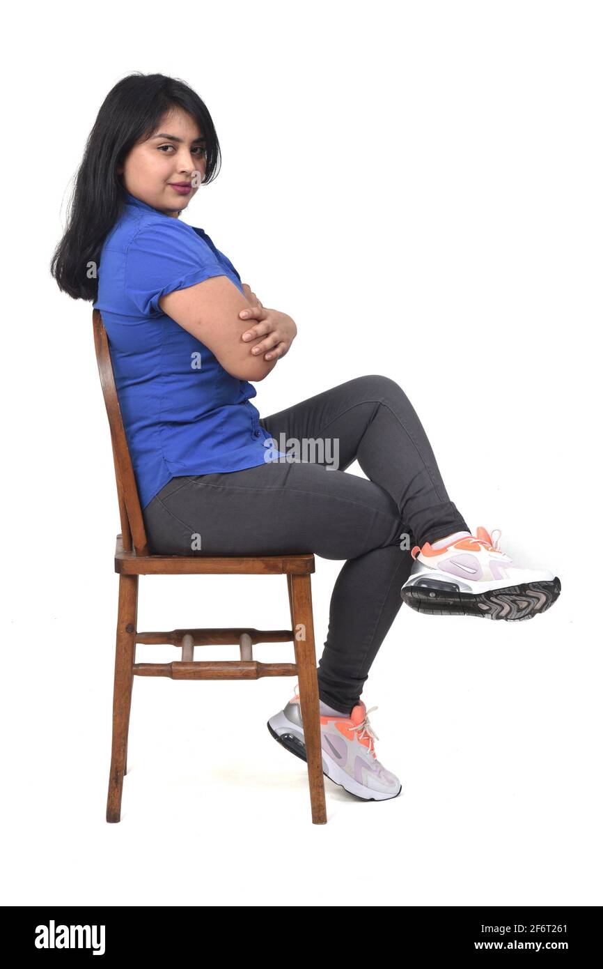Girl Sitting Arms Legs Crossed High Resolution Stock Photography and ...