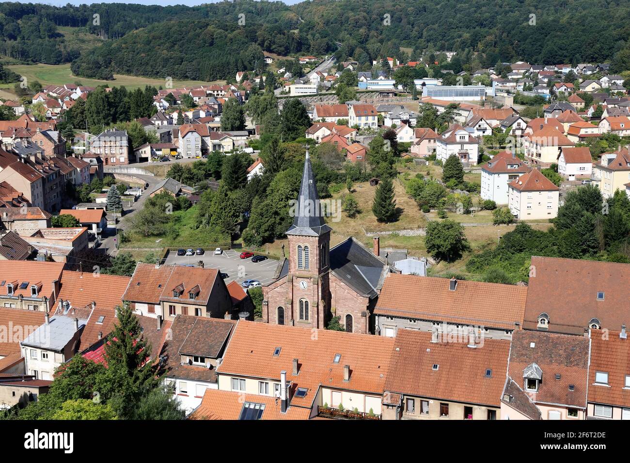 Bitche (Bitsch) French community in the department of Moselle in the Grand Est region. Stock Photo