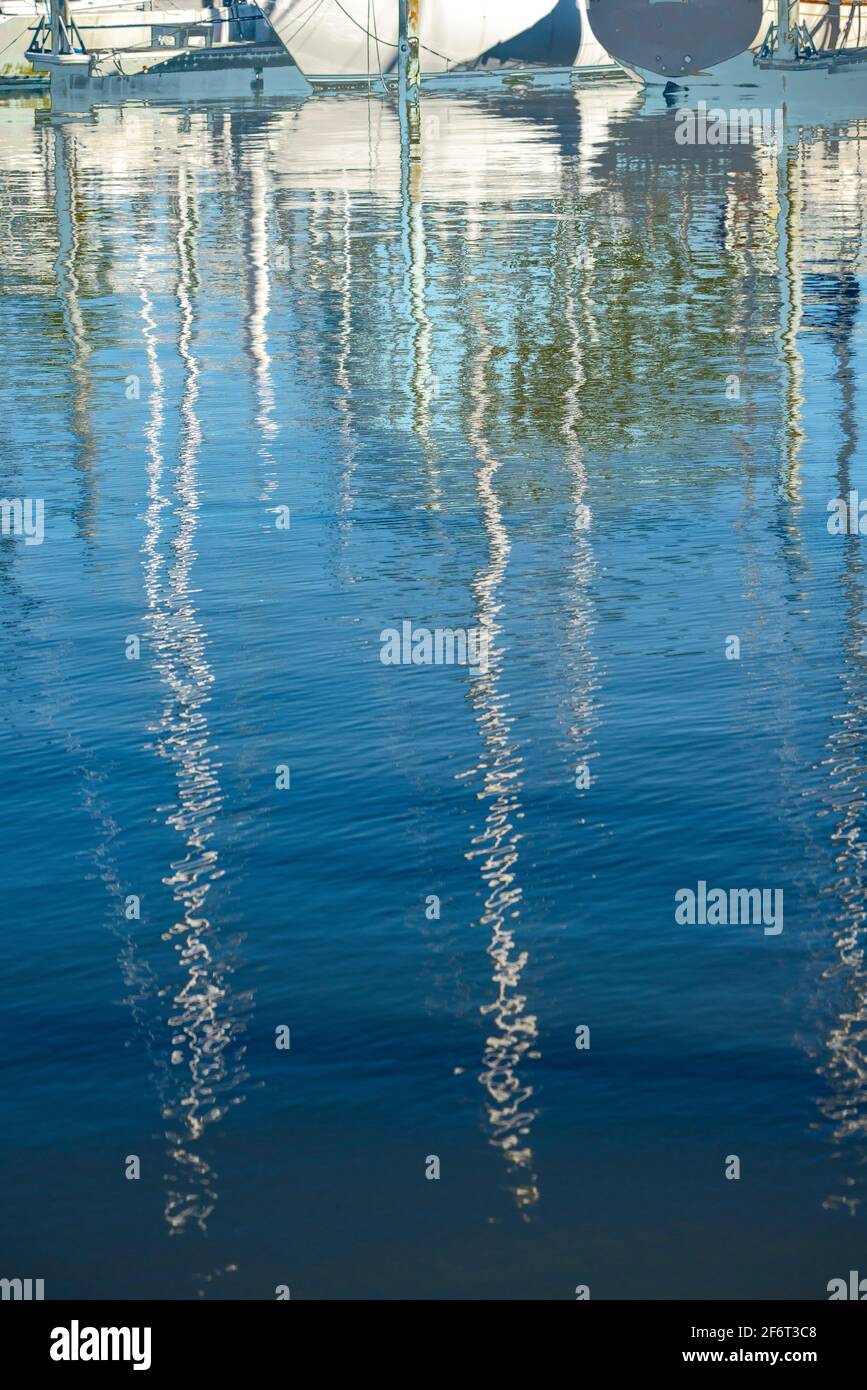 Colorful Abstract Water Reflections Stock Photo