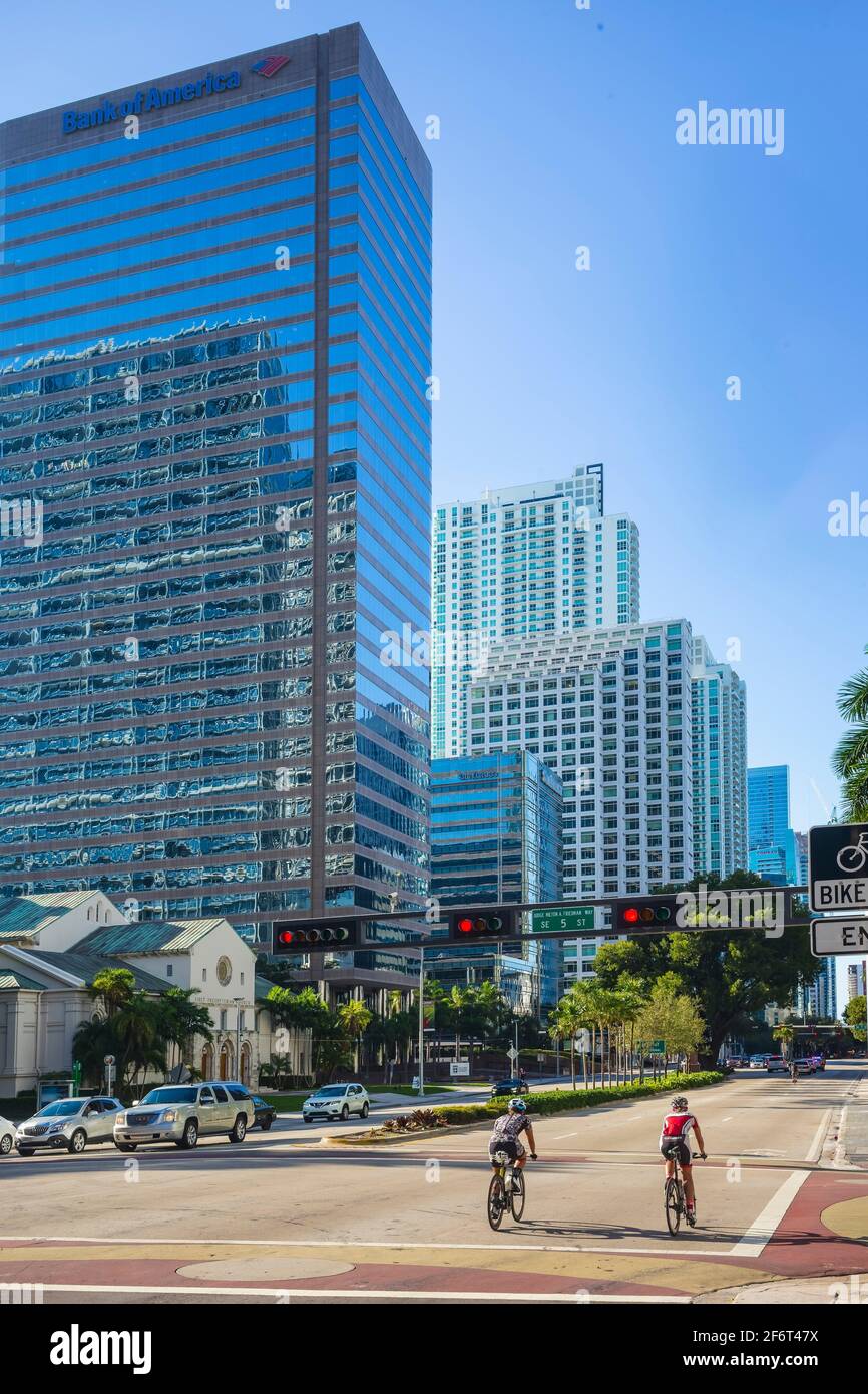 Brickell Avenue Buildings. Miami. Florida. USA Stock Photo Alamy