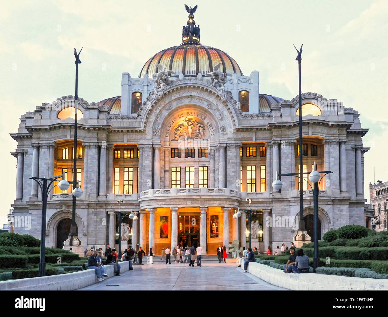 Palacio de Bellas Artes. Mexico DF. Stock Photo