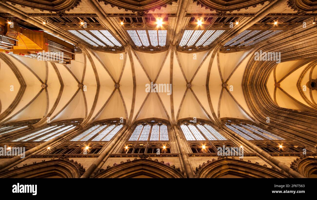 Gothic Ceiling. The Cathedral. Cologne. Germany Stock Photo Alamy