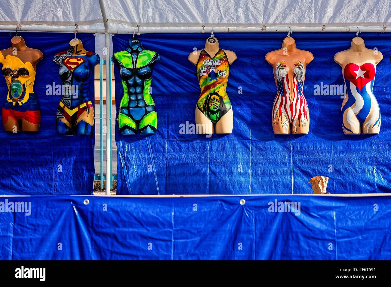 Mannequins. Little Havana. Miami. Florida. USA Stock Photo Alamy