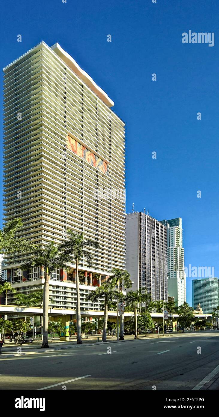 Biscayne Boulevard. Miami. Florida. USA. Stock Photo